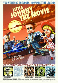 Little Johnny the Movie Poster Print featuring vibrant colors and whimsical design.