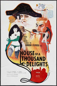 House of a Thousand Delights Movie Poster Print featuring vibrant cinematic art.