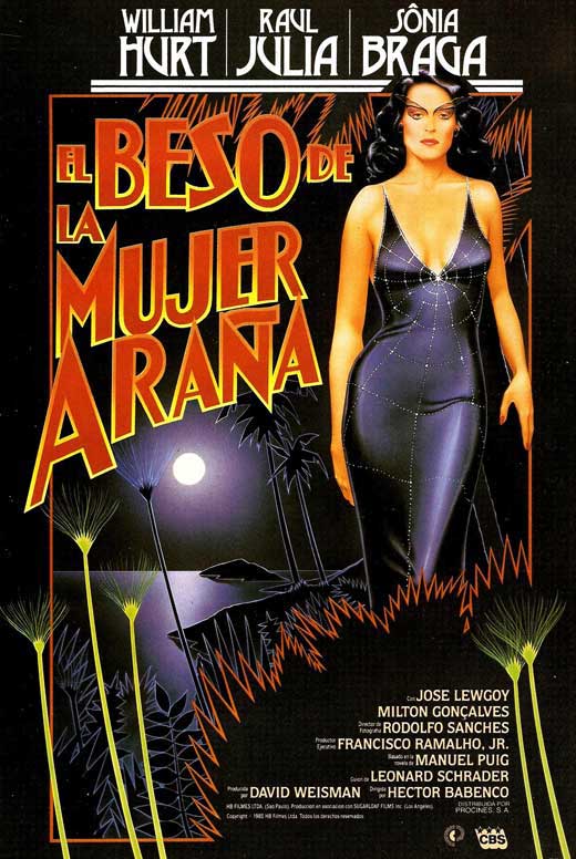 Kiss of the Spider Woman Movie Poster Print featuring vibrant imagery.