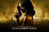 Colombiana Movie Poster Print featuring vibrant imagery