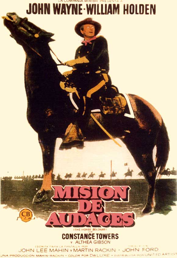 The Horse Soldiers Movie Poster Print featuring classic film art.