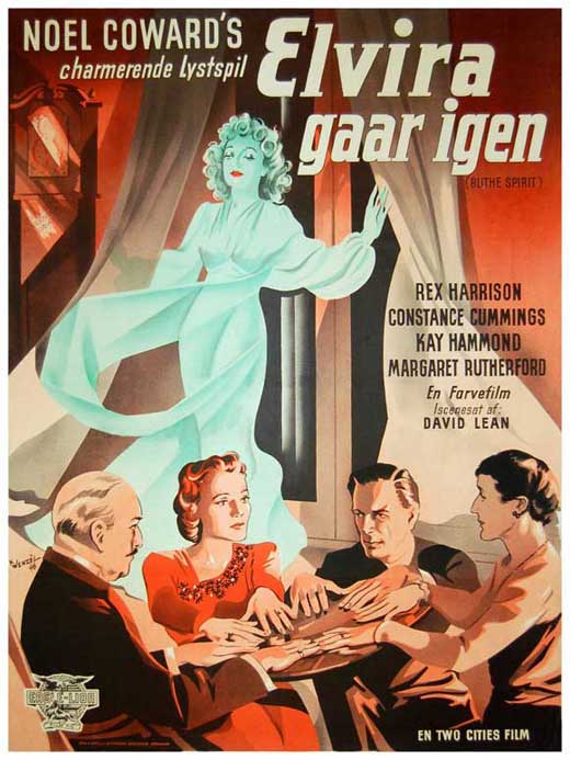 Blithe Spirit Movie Poster Print featuring classic film art.