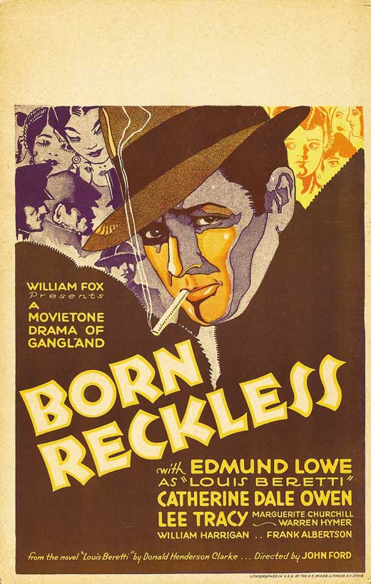 Born Reckless Movie Poster Print showcasing vibrant imagery.