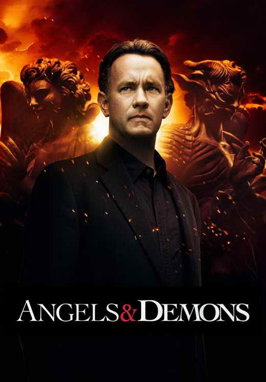 Angels and Demons Movie Poster Print featuring vibrant artwork.