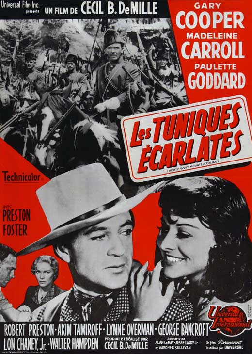 North West Mounted Police Movie Poster Print showcasing the legendary Canadian police force.