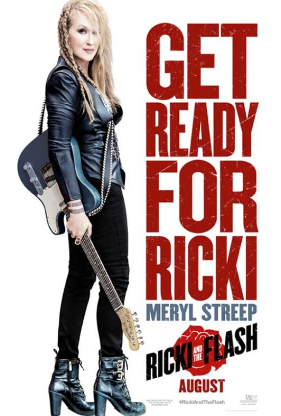 Ricki and the Flash Movie Poster Print featuring vibrant design.
