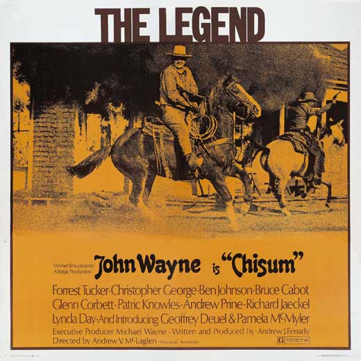Chisum Movie Poster Print showcasing classic western film imagery.