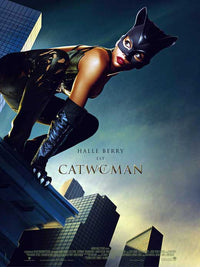 Catwoman Movie Poster Print featuring the iconic character in dynamic artwork.