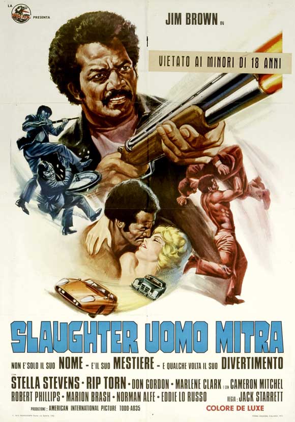 Slaughter Movie Poster Print showcasing classic film art.