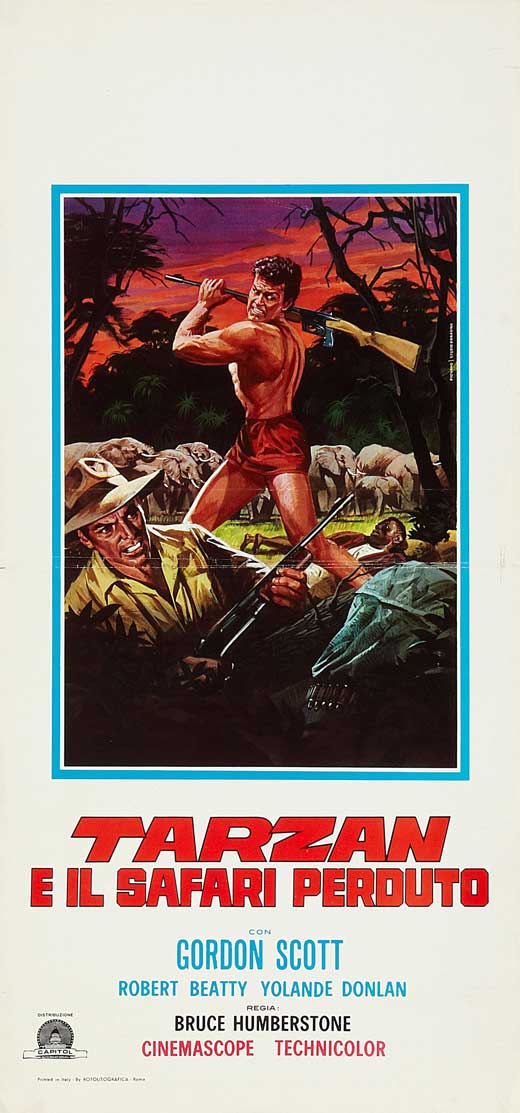 Tarzan and the Lost Safari Movie Poster Print showcasing the adventurous spirit of Tarzan.