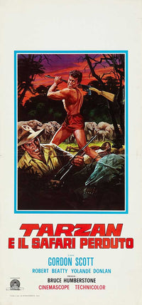 Tarzan and the Lost Safari Movie Poster Print showcasing the adventurous spirit of Tarzan.