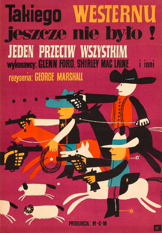 The Sheepman Movie Poster Print showcasing vibrant colors and classic film imagery.