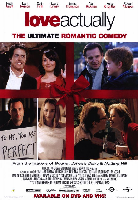 Love Actually Movie Poster Print (27x40) - Perfect for Home Décor