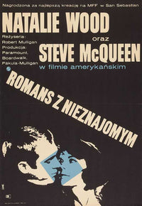 Love with the Proper Stranger Movie Poster Print showcasing romance and classic film aesthetics.
