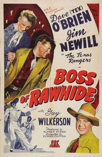 Boss of Rawhide Movie Poster Print showcasing classic cinema.