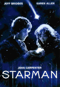 Starman Movie Poster Print featuring the iconic sci-fi film art.