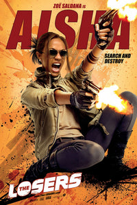 The Losers Movie Poster Print featuring dynamic action scenes.