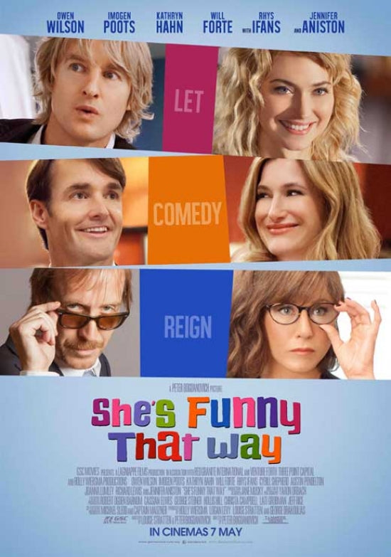 She's Funny That Way Movie Poster in vibrant colors.