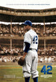 42 Movie Poster Print showcasing the inspirational story of Jackie Robinson.