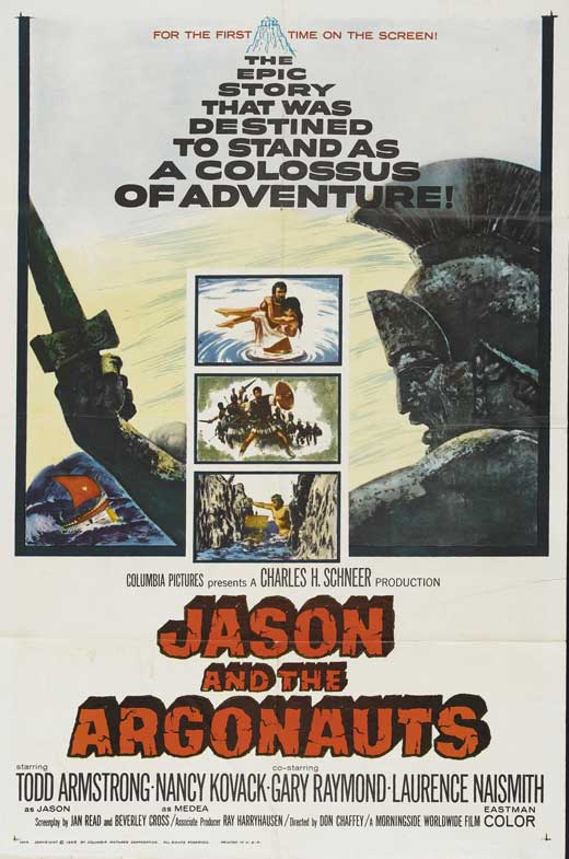 Jason and the Argonauts Movie Poster Print showcasing classic Greek mythology adventure.