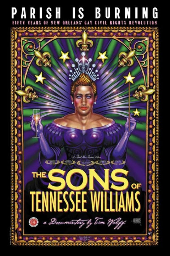The Sons of Tennessee Williams movie poster, showcasing vibrant colors and artistic design.