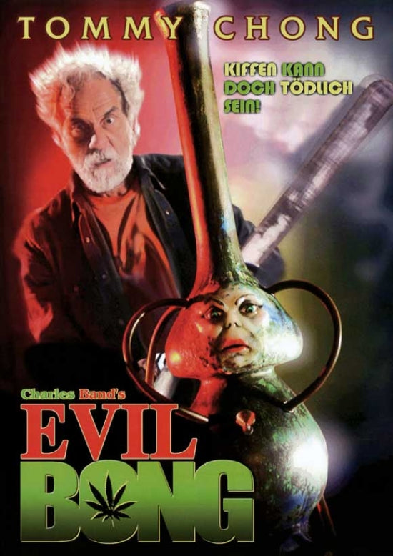 Evil Bong Movie Poster Print featuring quirky horror comedy artwork.
