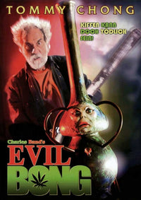 Evil Bong Movie Poster Print featuring quirky horror comedy artwork.