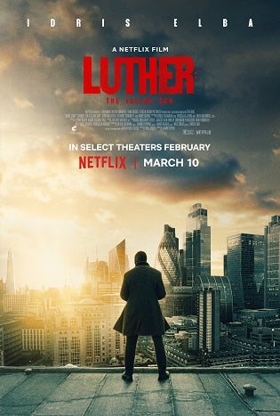 Luther The Fallen Sun Movie Poster Print featuring dramatic visuals.