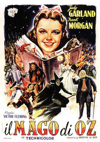 The Wizard of Oz Movie Poster Print featuring iconic characters and vibrant colors.