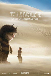Where the Wild Things Are movie poster print featuring whimsical art.