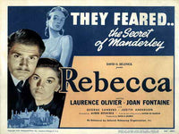 Rebecca Movie Poster Print showcasing classic film artwork.