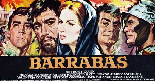 Barabbas Movie Poster Print showcasing classic film artwork.