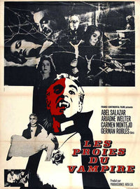 The Vampire Movie Poster Print featuring haunting visuals for home decor.