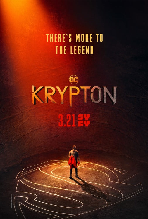 Krypton TV Series Movie Poster Print featuring vibrant colors and dramatic visuals.