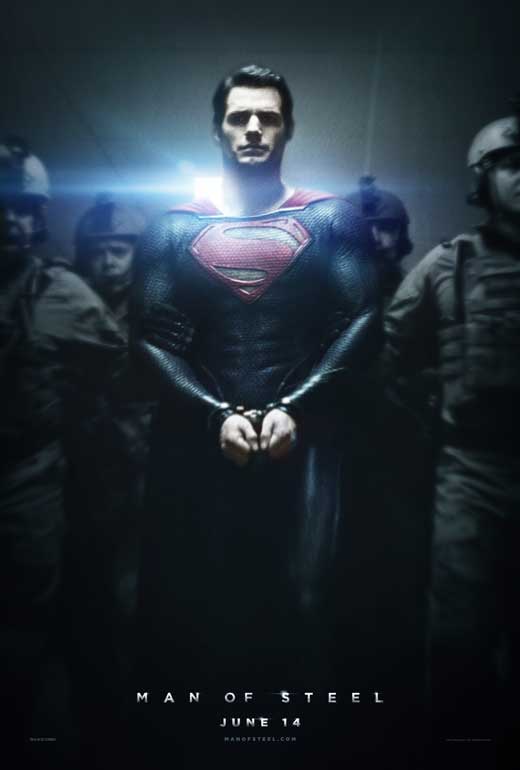 Man of Steel Movie Poster Print featuring Superman