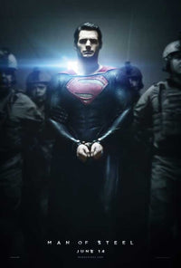 Man of Steel Movie Poster Print featuring Superman