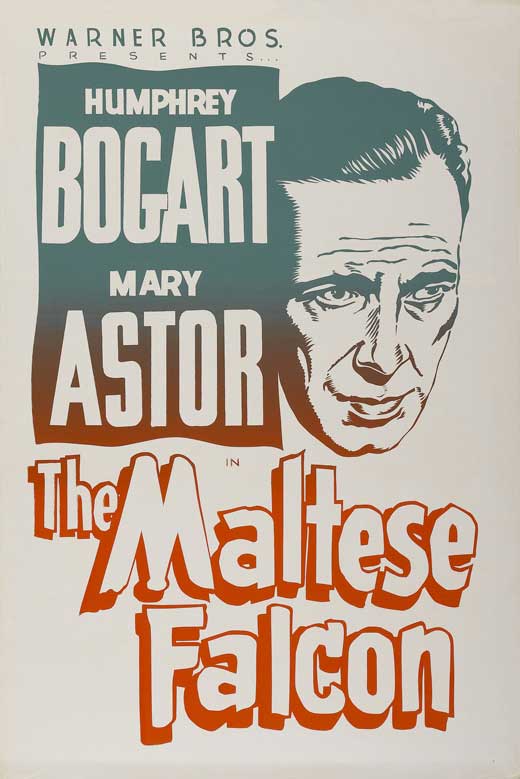 The Maltese Falcon Movie Poster Print featuring classic film artwork.