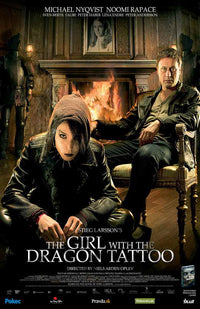 The Girl with the Dragon Tattoo Movie Poster Print featuring iconic imagery.