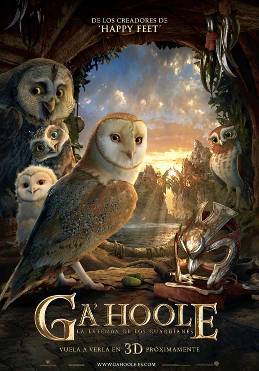 Legend of the Guardians: The Owls of Ga'Hoole Movie Poster Print featuring majestic owls.