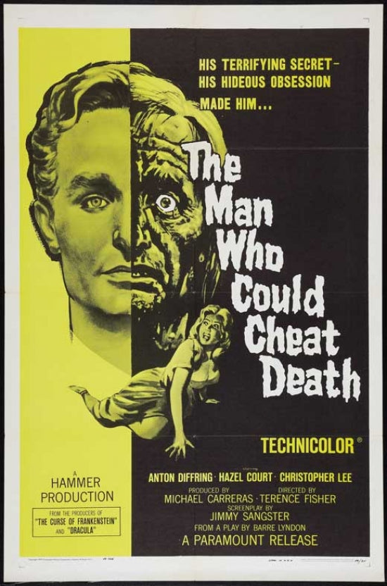 The Man Who Could Cheat Death Movie Poster Print