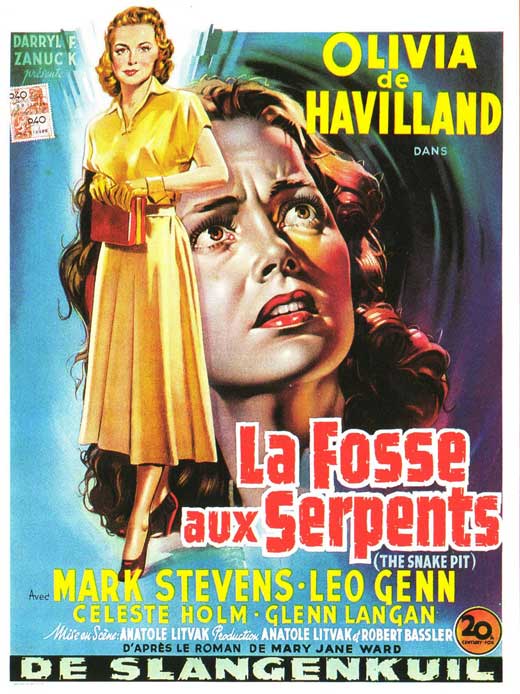 'The Snake Pit' Movie Poster Print showcasing classic film art.