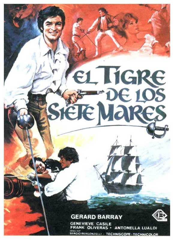 Sea Pirate Movie Poster Print showcasing adventure and nautical themes.