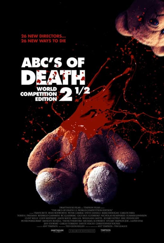ABCs of Death 2.5 Movie Poster Print showcasing horror anthology art.