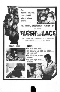 Flesh and Lace Movie Poster Print showcasing vibrant colors and intricate details