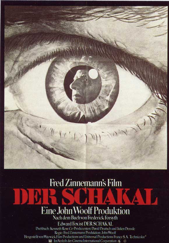 The Day of the Jackal Movie Poster Print showcasing suspenseful film art.