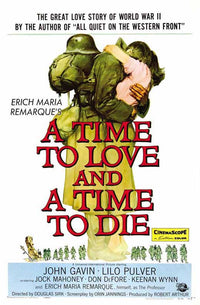 A Time to Love and a Time to Die Movie Poster Print showcasing dramatic themes.