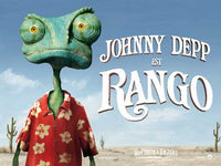 Rango Movie Poster Print showcasing vibrant colors and dynamic characters.