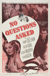 No Questions Asked Movie Poster featuring classic cinema design.