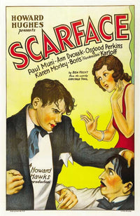 Scarface Movie Poster Print featuring Tony Montana.