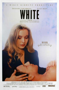 Three Colors White Movie Poster Print showcasing cinematic art.